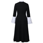Blessume Color-Block & Bell-Sleeve Clergy Dress