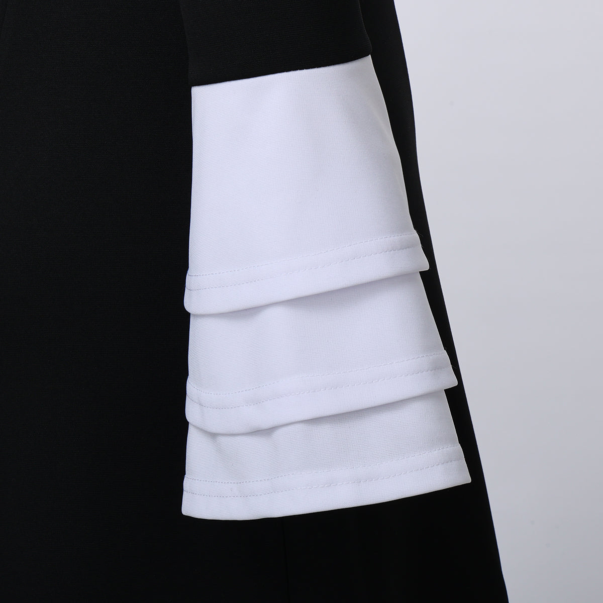 Blessume Color-Block & Bell-Sleeve Clergy Dress