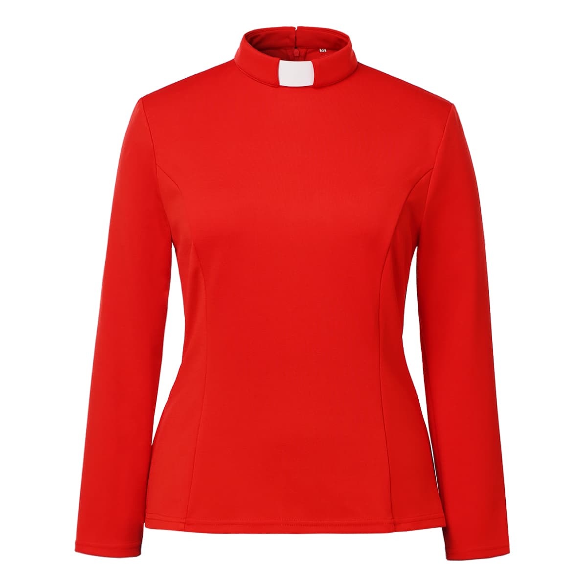 Blessume Long-Sleeved & Slim Clergy Solid Blouse