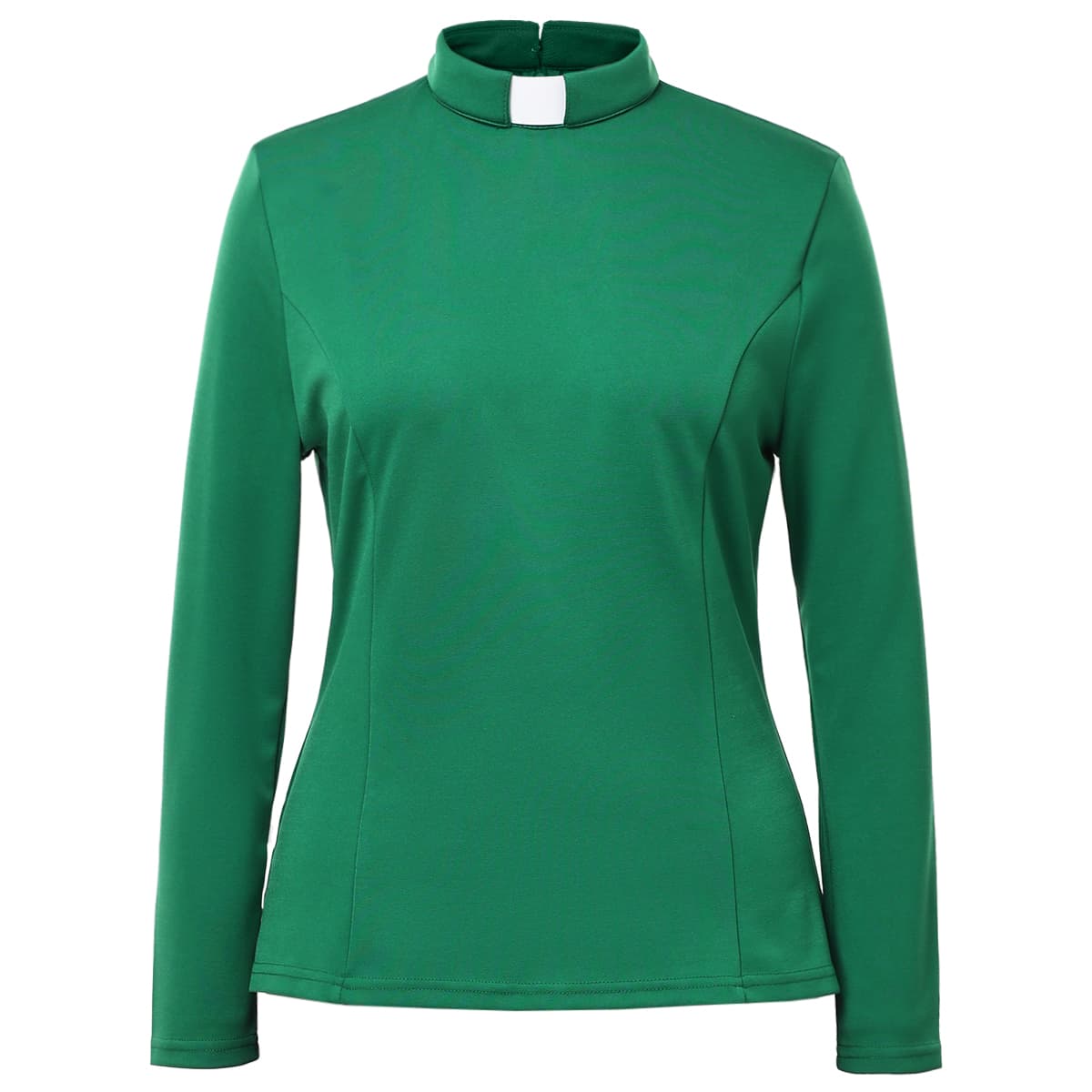 Blessume Long-Sleeved & Slim Clergy Solid Blouse