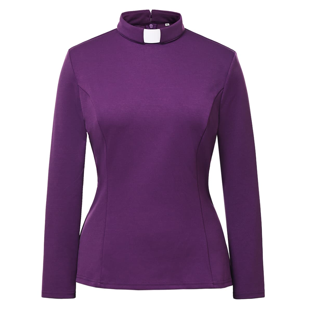 Blessume Long-Sleeved & Slim Clergy Solid Blouse