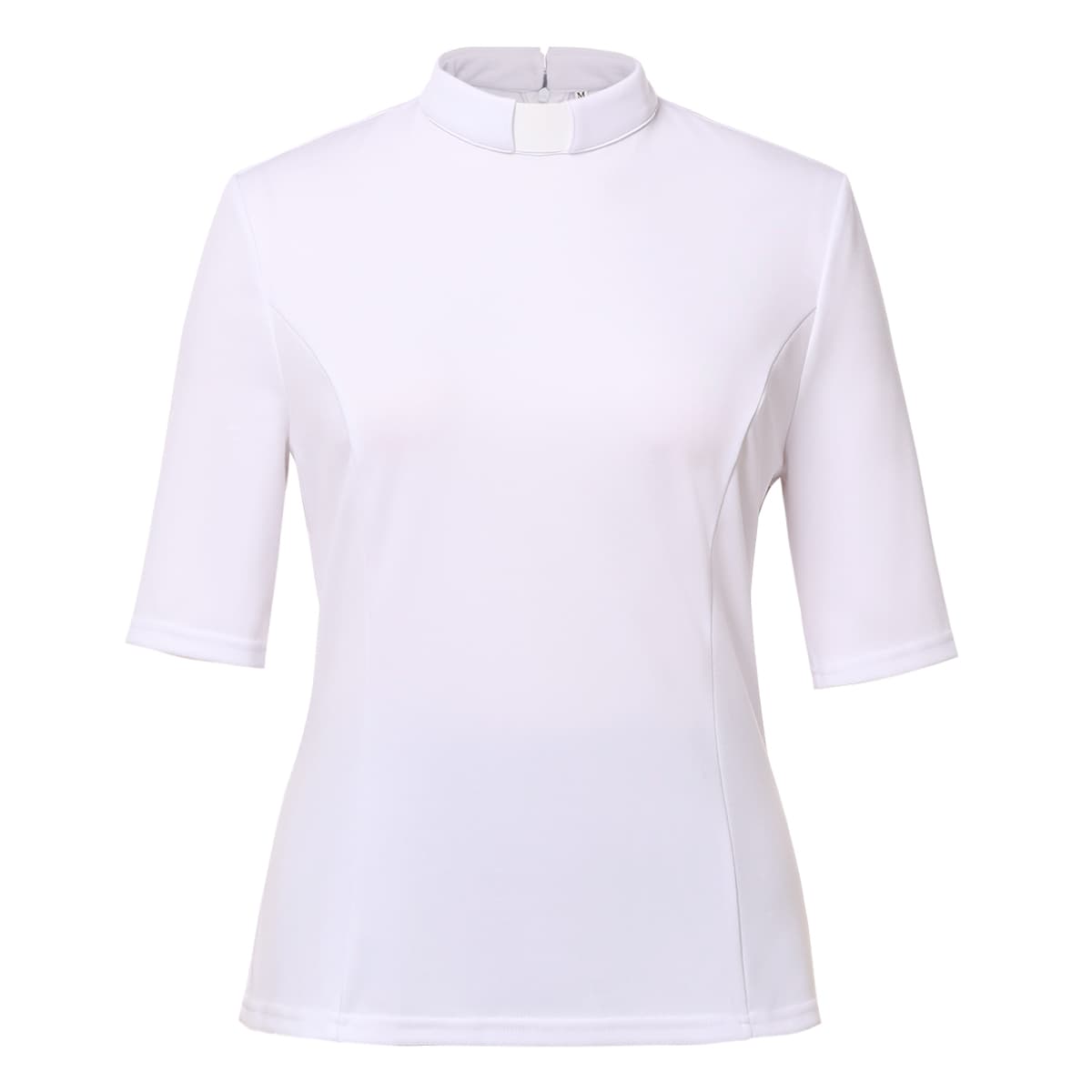 Blessume Solid & Short-Sleeved Clergy Blouse
