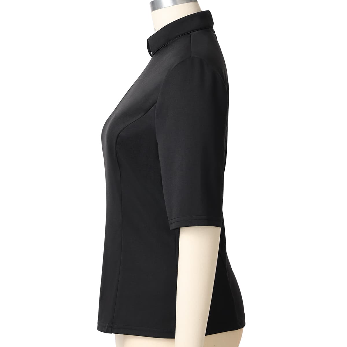 Blessume Solid & Short-Sleeved Clergy Blouse