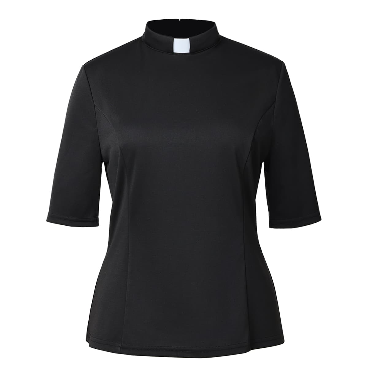 Blessume Solid & Short-Sleeved Clergy Blouse