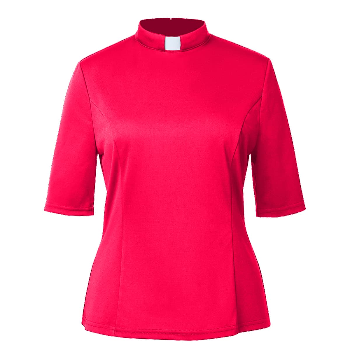 Blessume Solid & Short-Sleeved Clergy Blouse