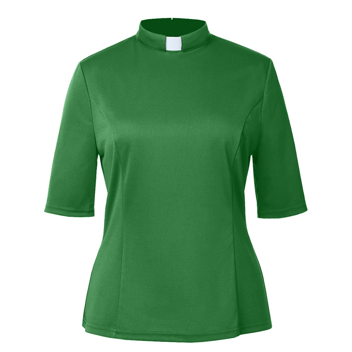 Blessume Solid & Short-Sleeved Clergy Blouse