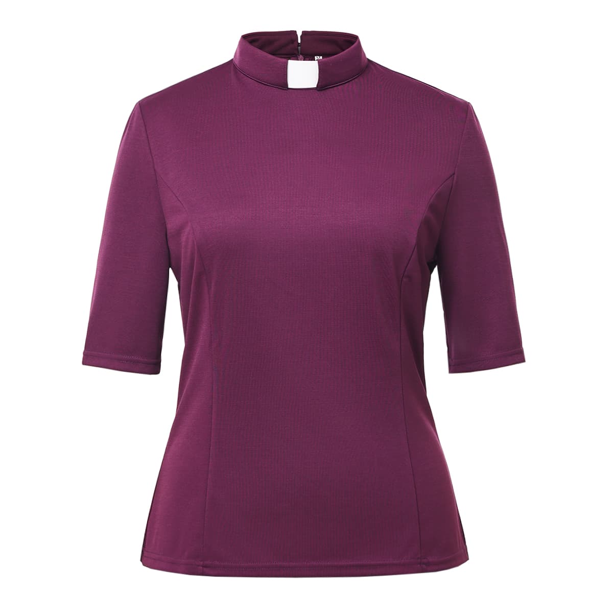 Blessume Solid & Short-Sleeved Clergy Blouse
