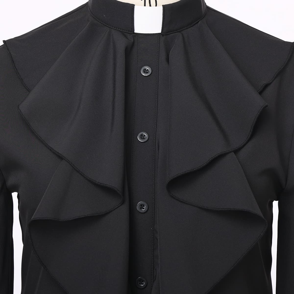 Blessume Button-Front & Ruffled-Front Clergy Blouse