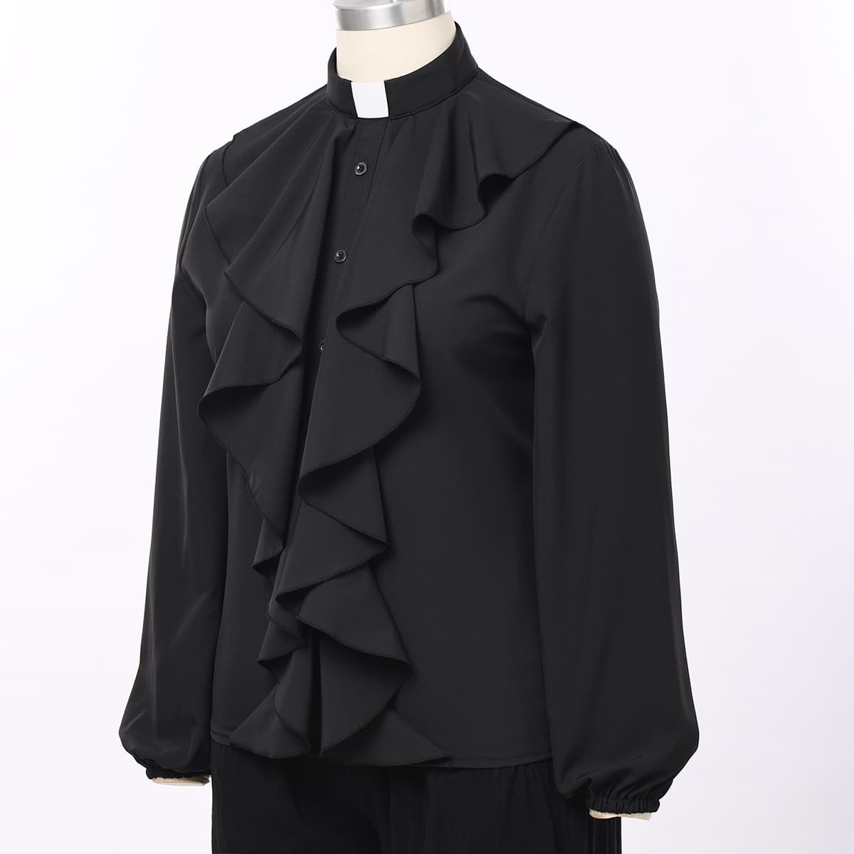 Blessume Button-Front & Ruffled-Front Clergy Blouse