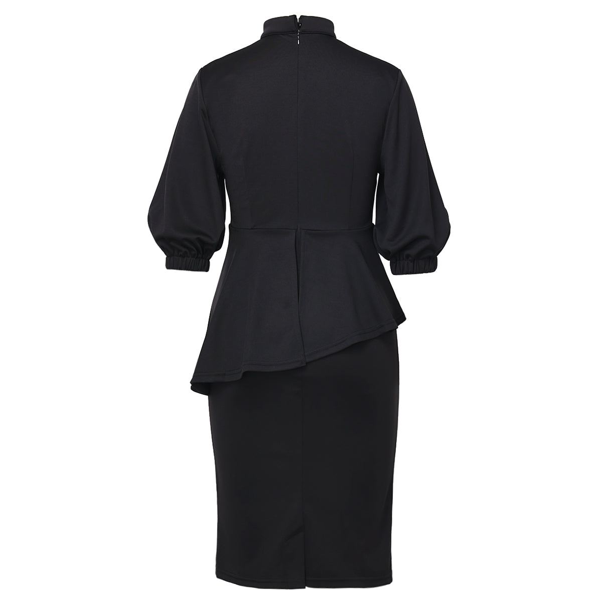 Blessume Chic & Lantern-Sleeved Clergy Pencil Dress