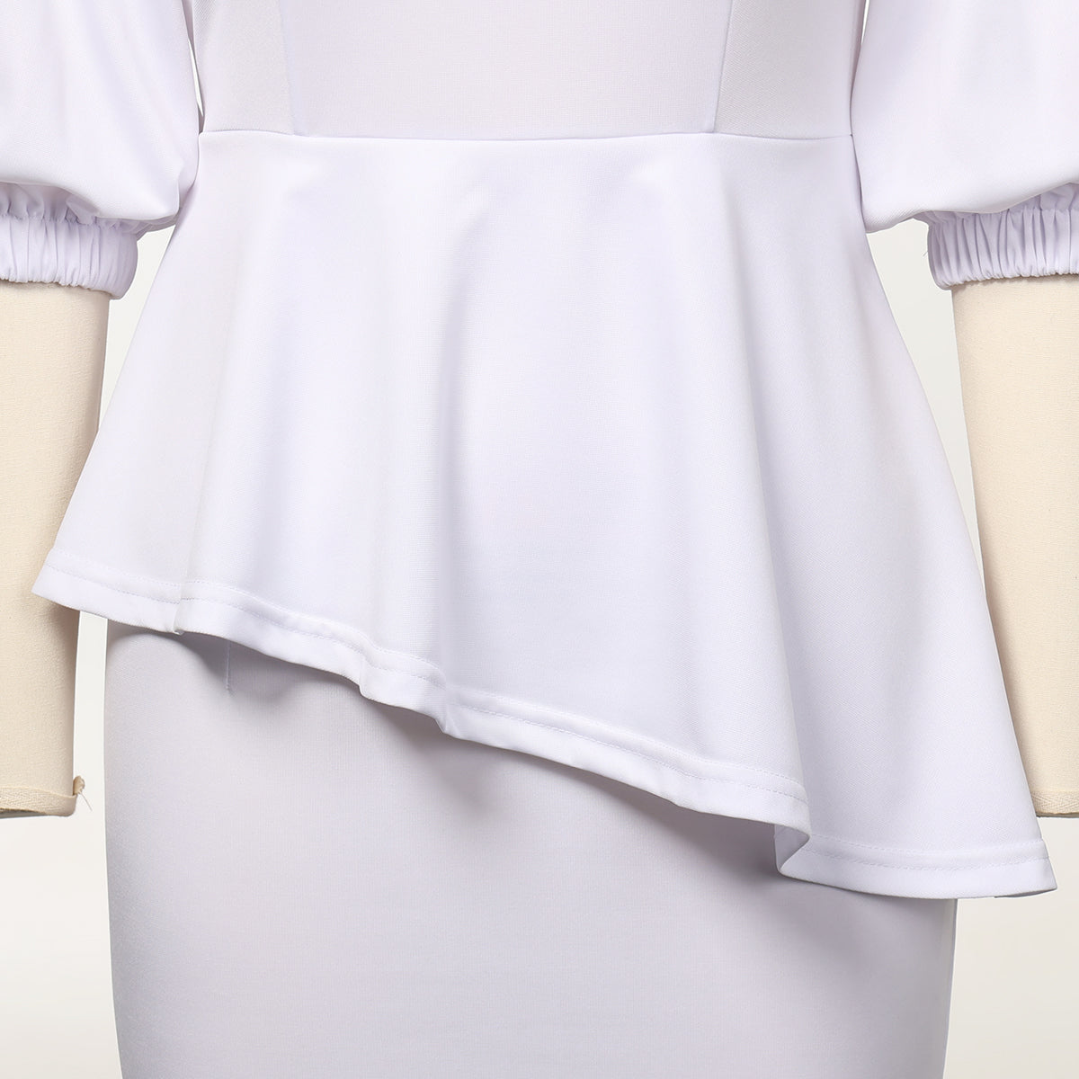 Blessume Chic & Lantern-Sleeved Clergy Pencil Dress