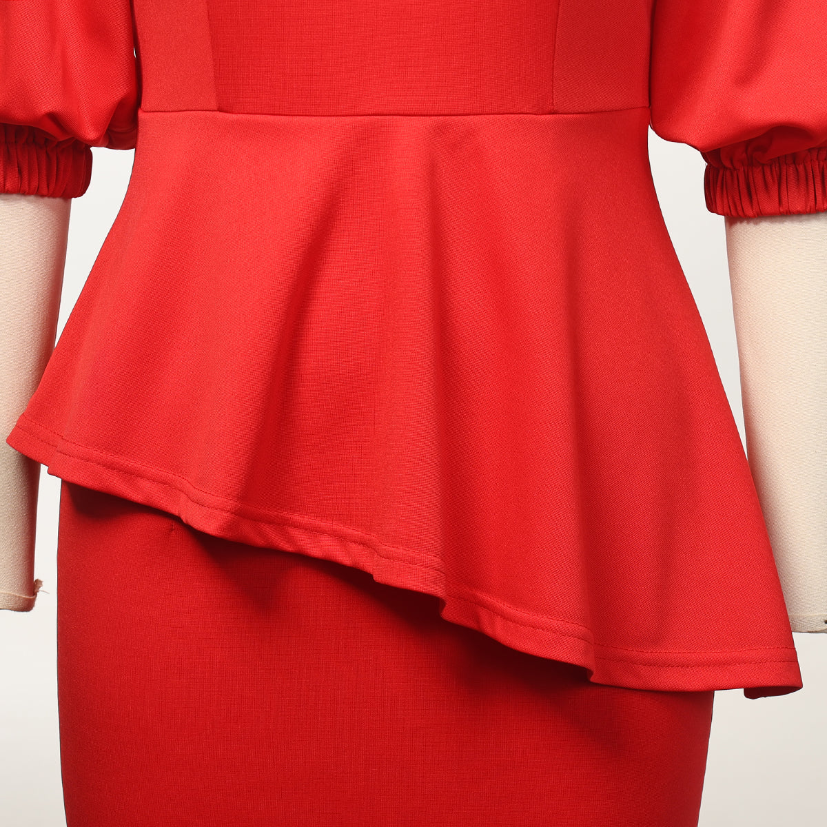 Blessume Chic & Lantern-Sleeved Clergy Pencil Dress