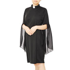 Blessume Slit-Belled Sleeves Clergy Relaxed Dress