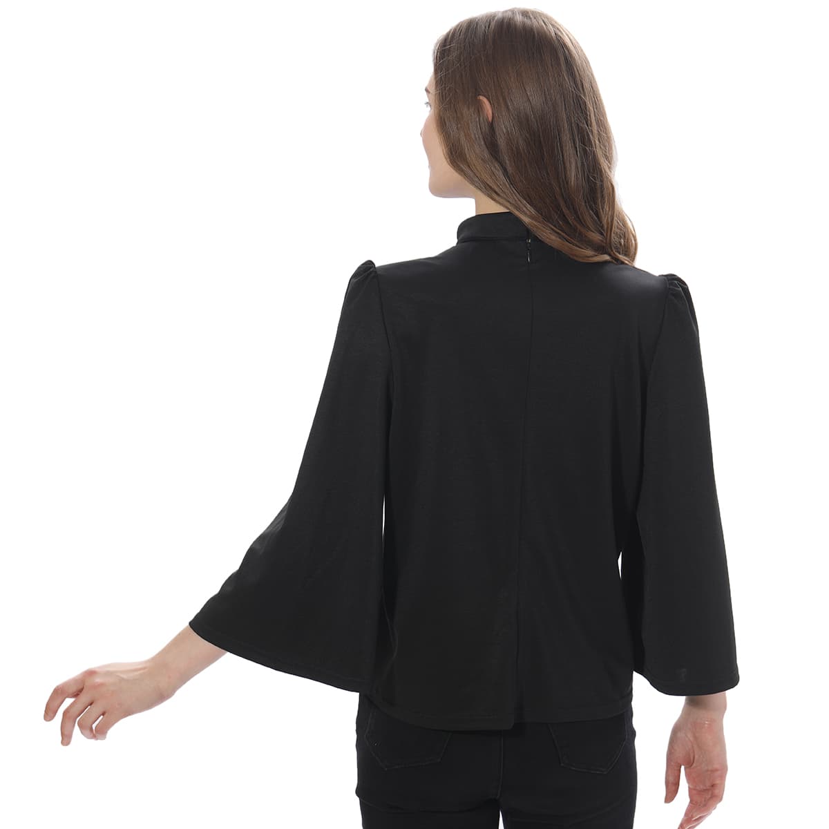 Blessume Solid-Color & Swing-Sleeve Clergy Blouse