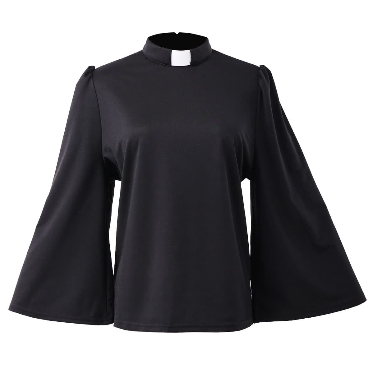 Blessume Solid-Color & Swing-Sleeve Clergy Blouse