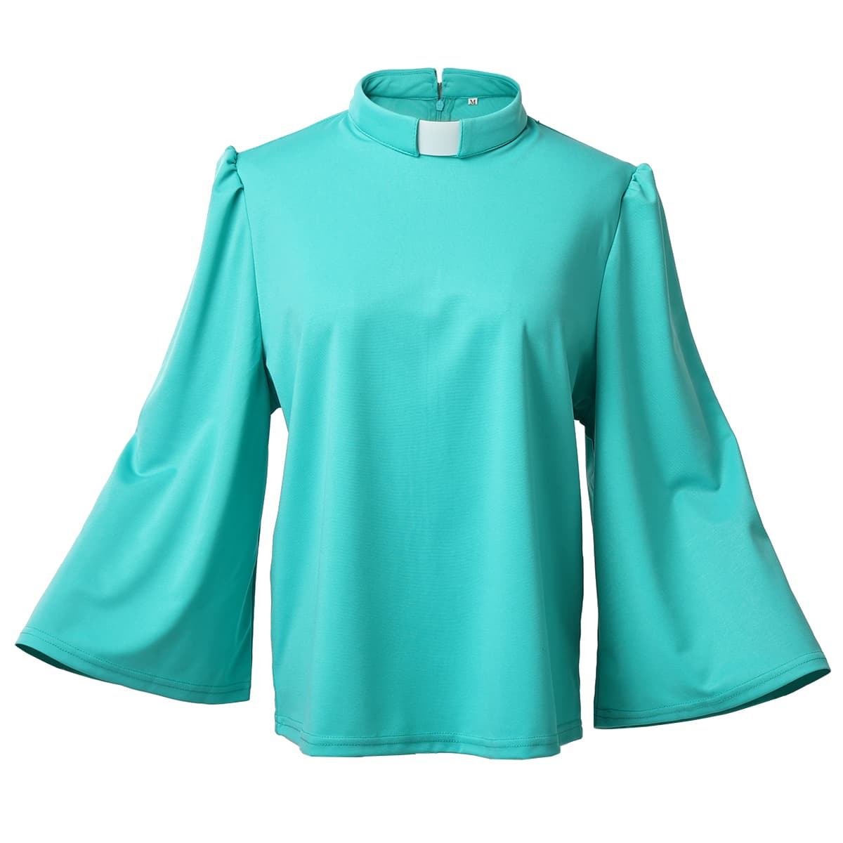 Blessume Solid-Color & Swing-Sleeve Clergy Blouse