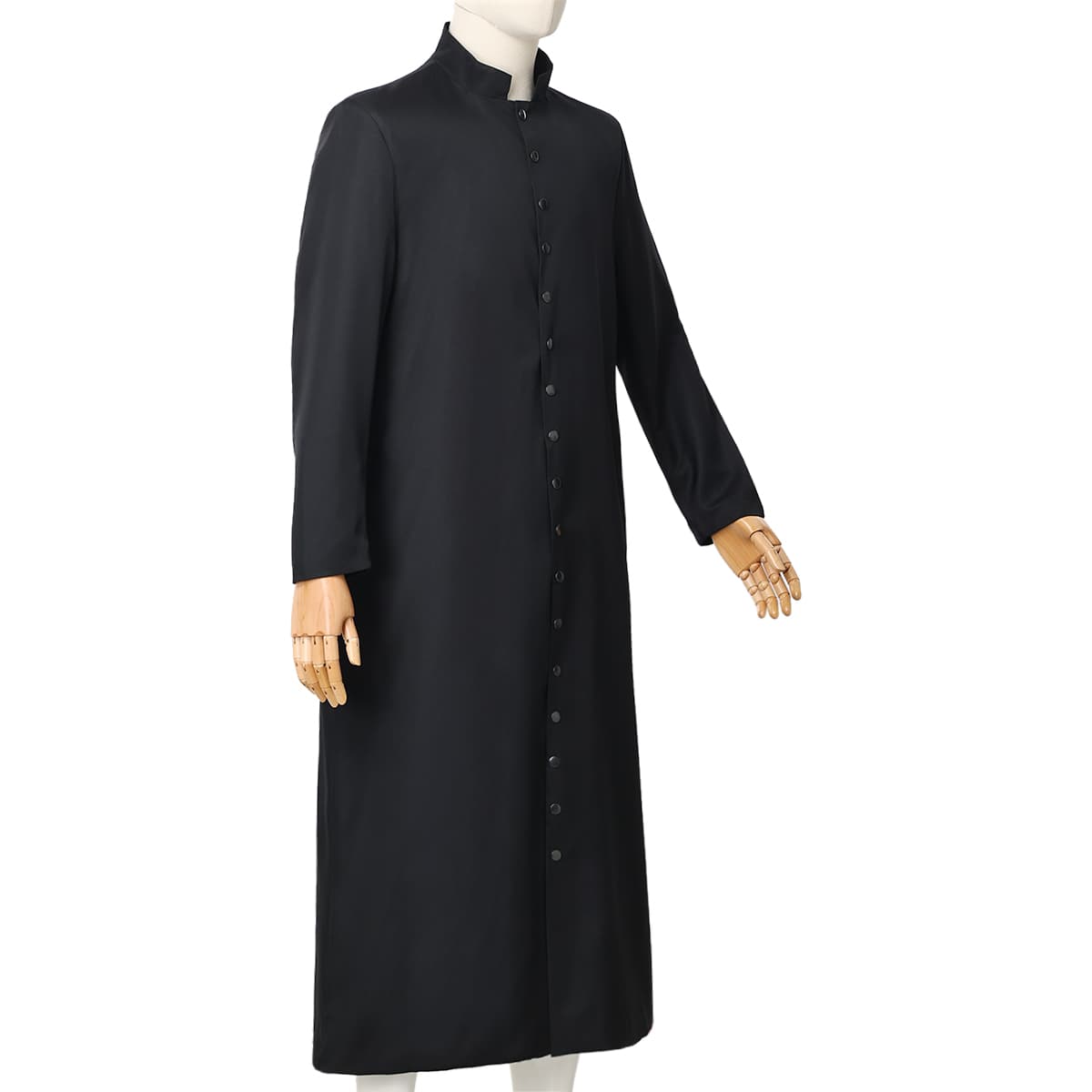 Blessume Stand-Collar & Button-Front Clergy Cassock