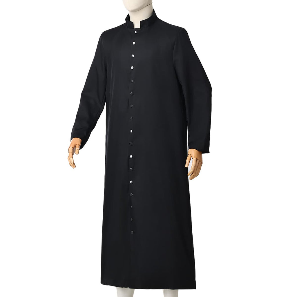 Blessume Stand-Collar & Button-Front Clergy Cassock
