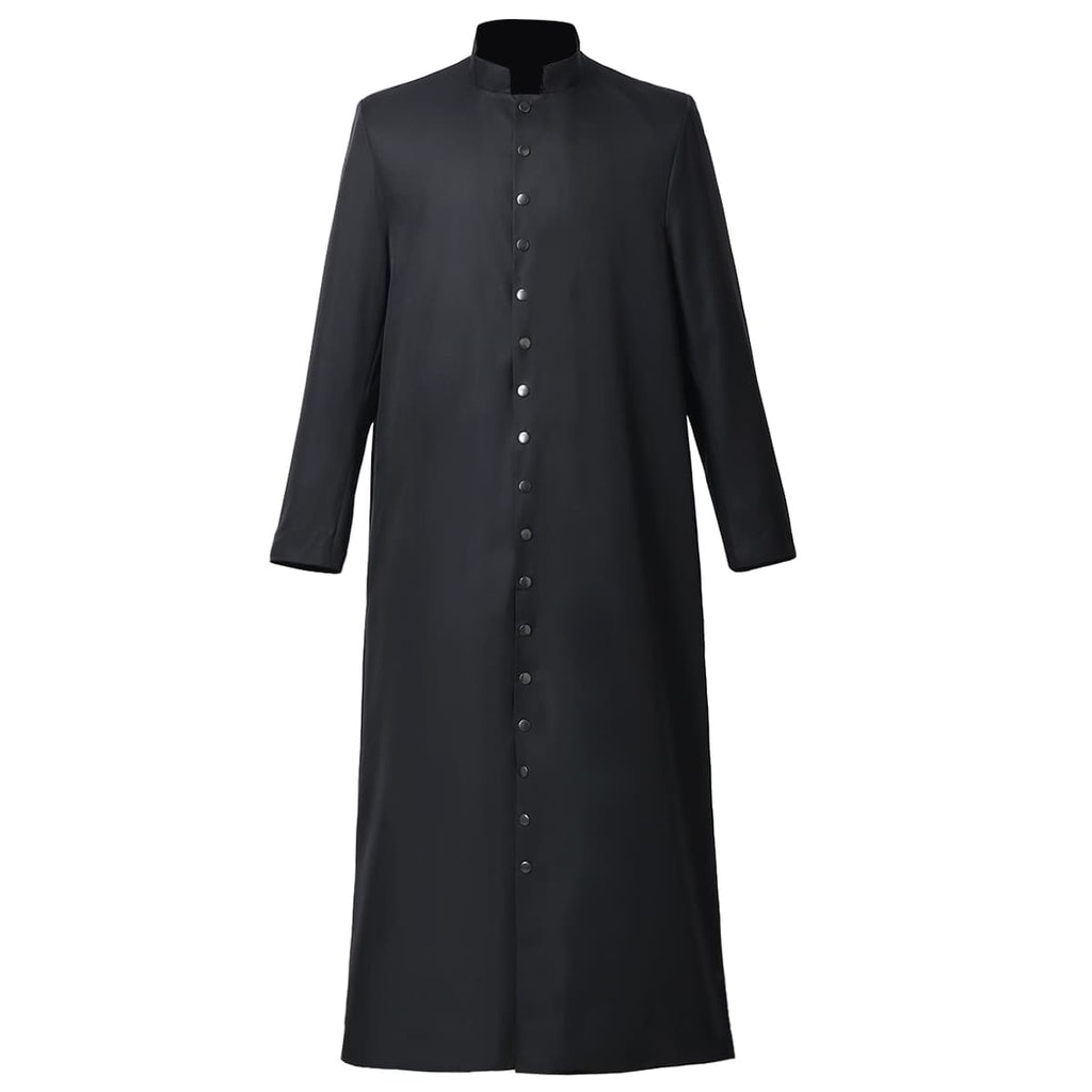 Blessume Stand-Collar & Button-Front Clergy Cassock