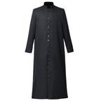 Blessume Stand-Collar & Button-Front Clergy Cassock