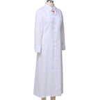 Blessume Stand-Collar & Cross-Embellished Clergy Robe