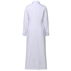 Blessume Stand-Collar & Cross-Embellished Clergy Robe