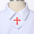 Blessume Stand-Collar & Cross-Embellished Clergy Robe