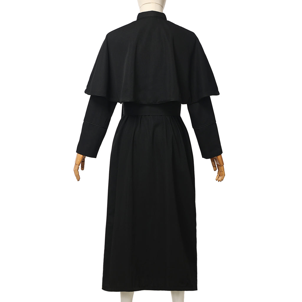 Blessume Shoulder-Caped & Tab-Collar Clergy Cassock