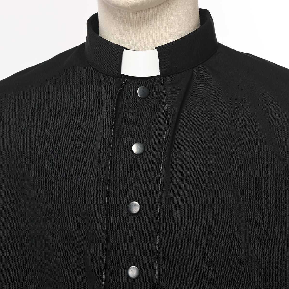 Blessume Shoulder-Caped & Tab-Collar Clergy Cassock