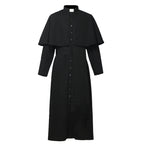 Blessume Shoulder-Caped & Tab-Collar Clergy Cassock