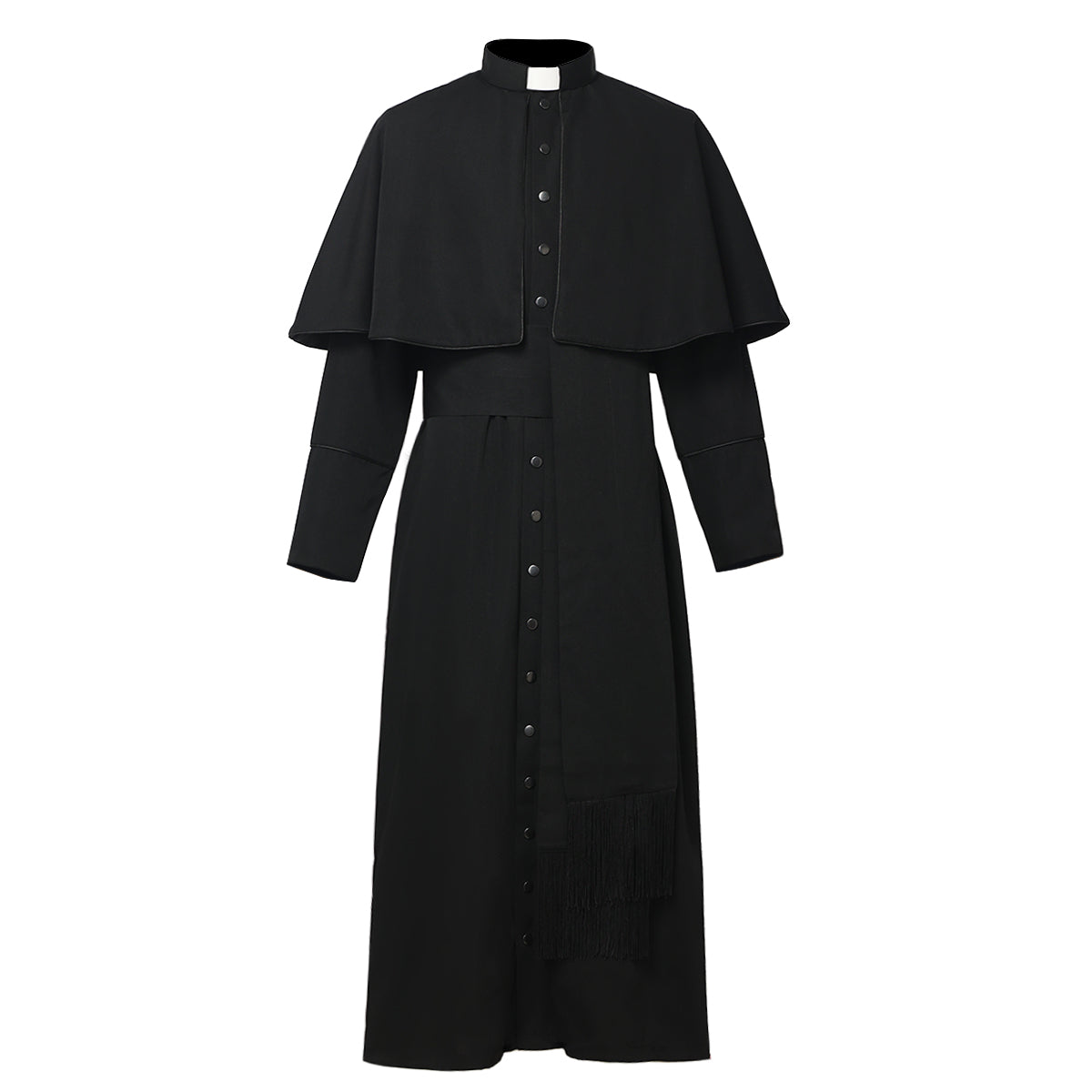 Blessume Shoulder-Caped & Tab-Collar Clergy Cassock
