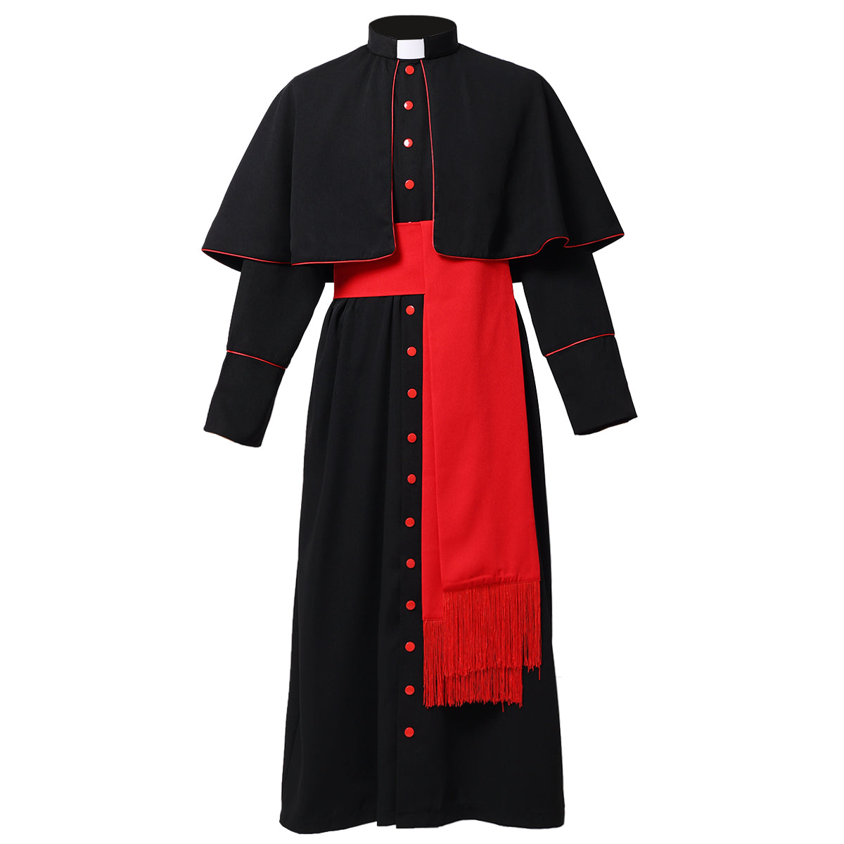 Blessume Shoulder-Caped & Tab-Collar Clergy Cassock