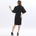 Blessume Ruffle-Sleeved & Elegant Church Pencil Dress