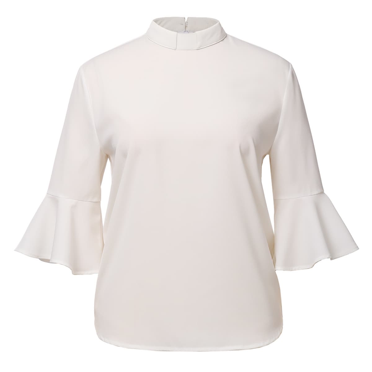Blessume Ruffle-Sleeved & Elegant Clergy Blouse