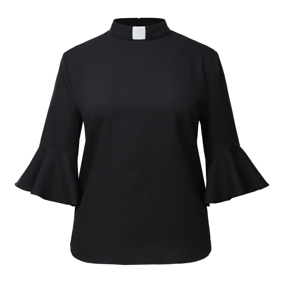 Blessume Ruffle-Sleeved & Elegant Clergy Blouse