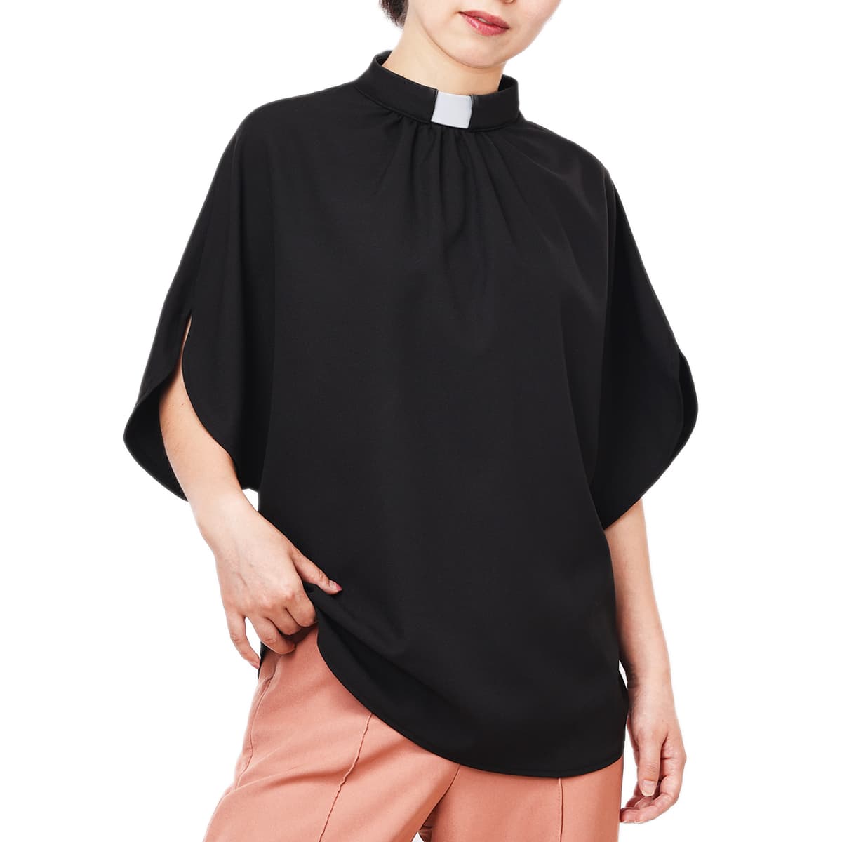 Blessume Gathered-Front & Relaxed Clergy Blouse