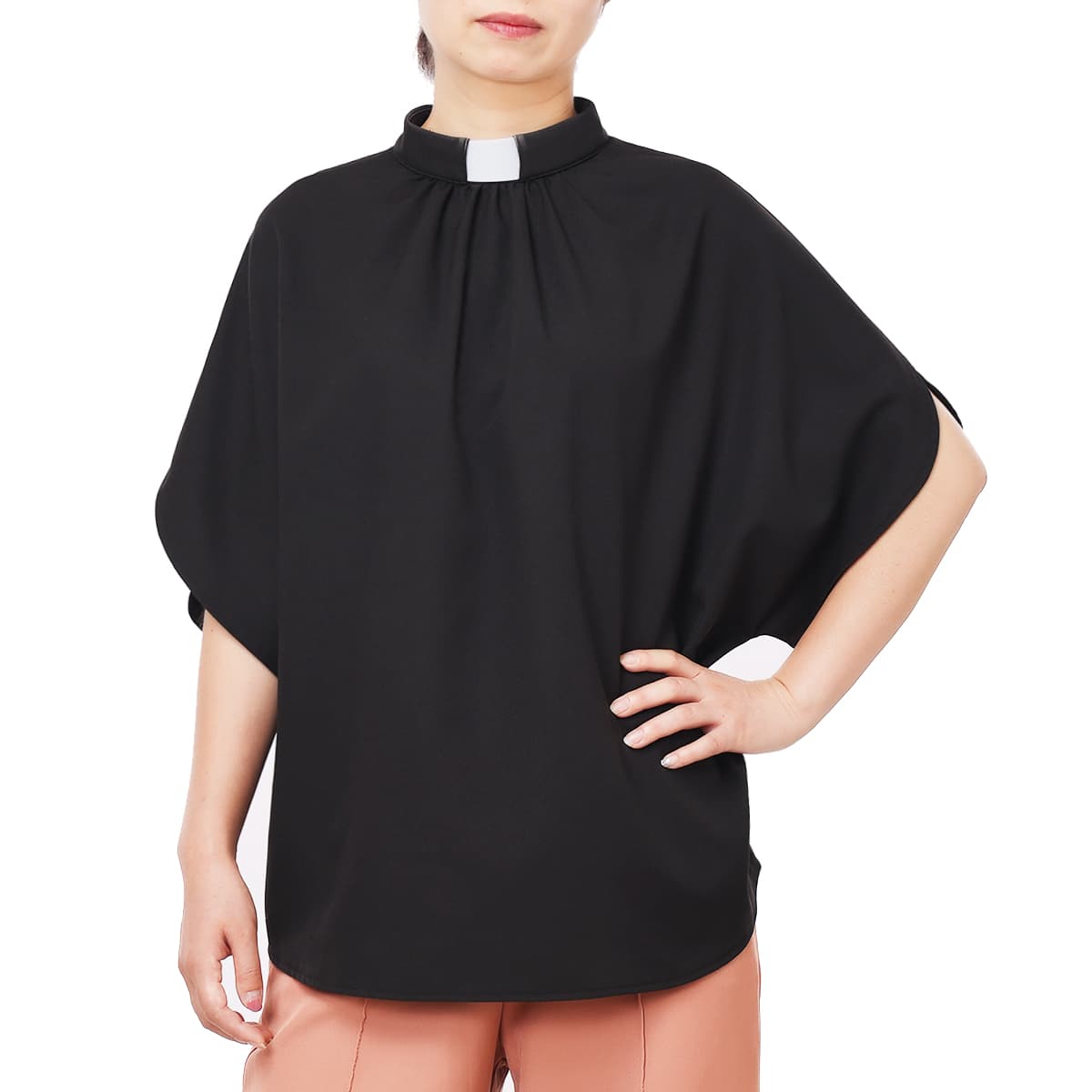 Blessume Gathered-Front & Relaxed Clergy Blouse