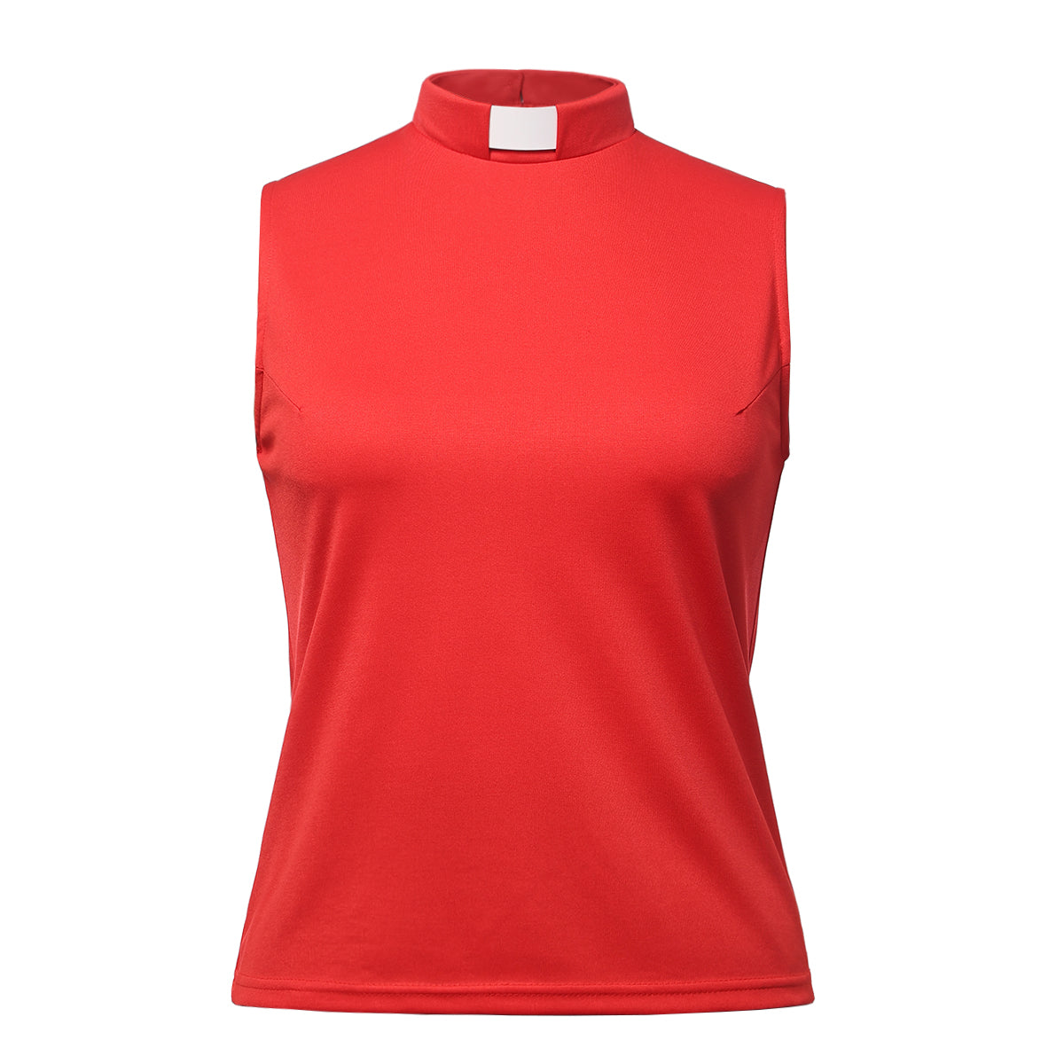 Blessume Women's Sleeveless Tab Collar Clergy Shirt with Back Button