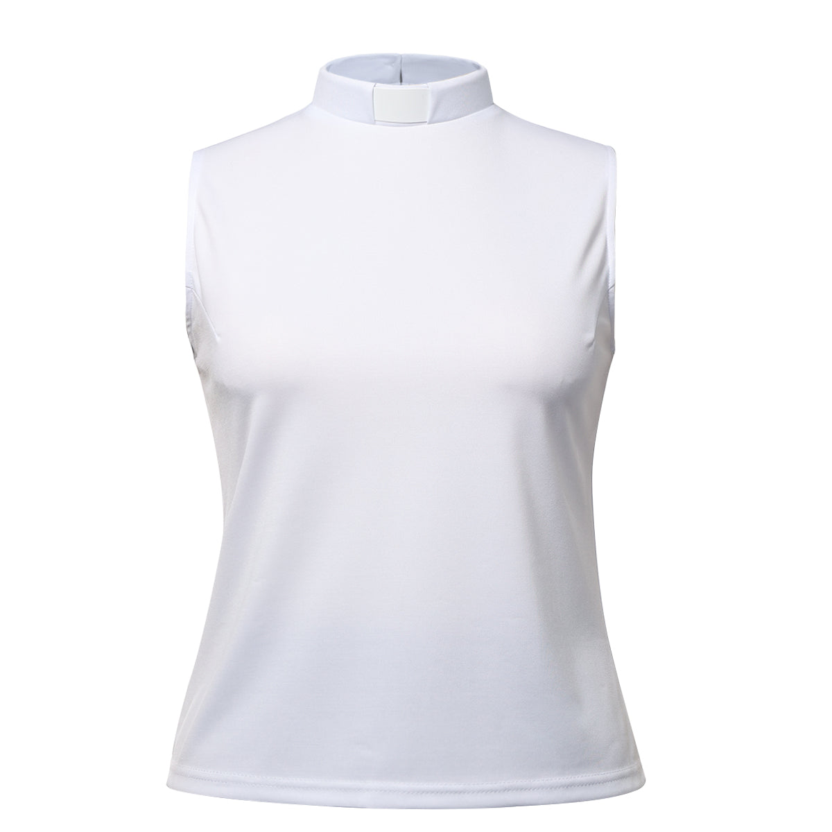 Blessume Women's Sleeveless Tab Collar Clergy Shirt with Back Button