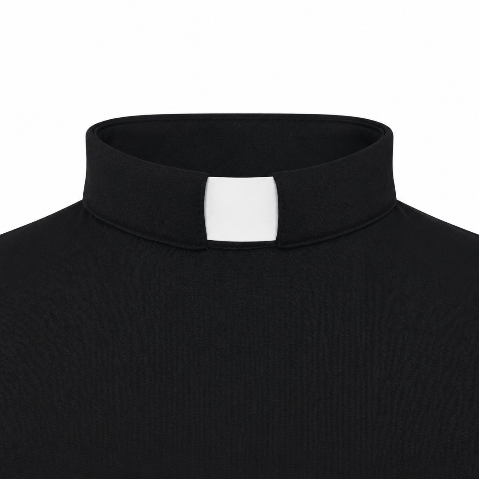 Blessume Women's Sleeveless Clergy Crop Top Shirt with Tab Collar