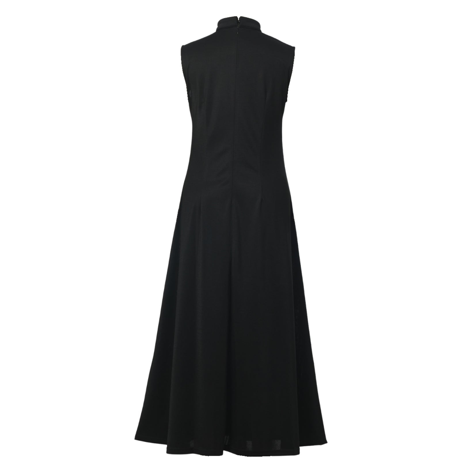 Blessume Women's Sleeveless Clergy Maxi Dress with Tab Collar